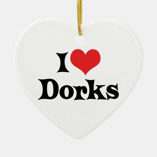 Ik hou van Dorks Ornament (Voorkant)
