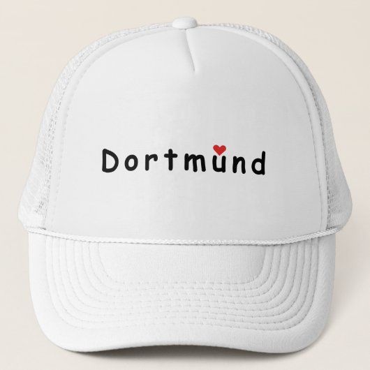 Ik hou van Dortmund Duitsland Trucker Pet (Voorkant)
