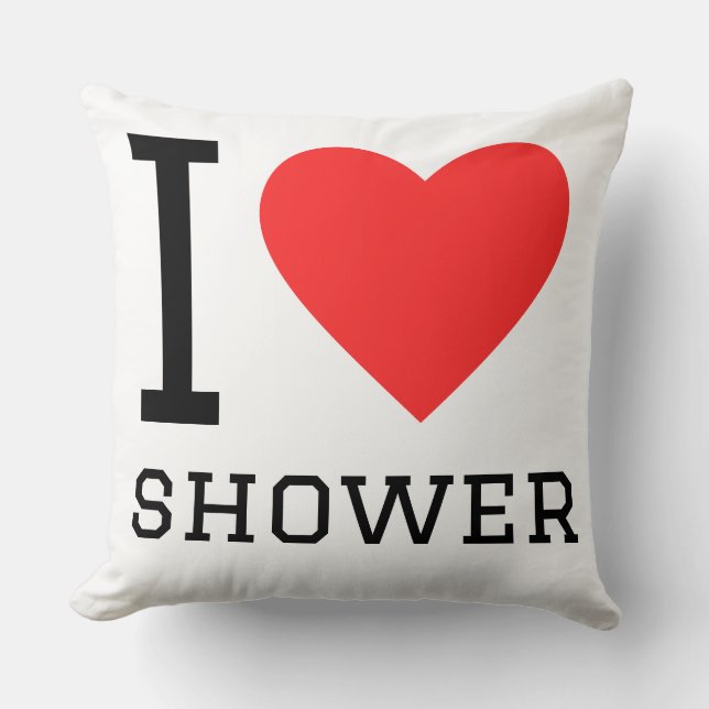 Ik hou van douche kussen (Voorkant)