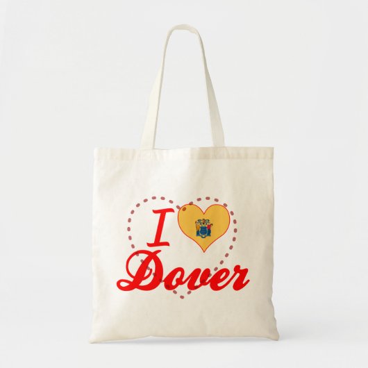 Ik hou van Dover, New Jersey Tote Bag (Voorkant)