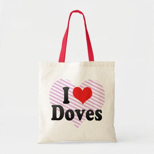 Ik hou van Doves Tote Bag (Voorkant)