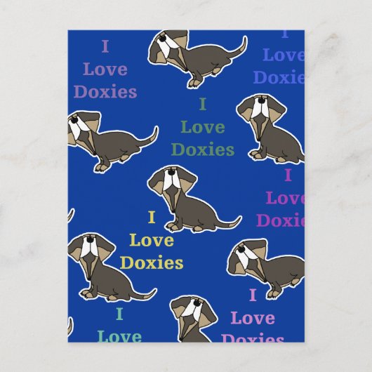 Ik hou van Doxies collage Briefkaart (Voorkant)