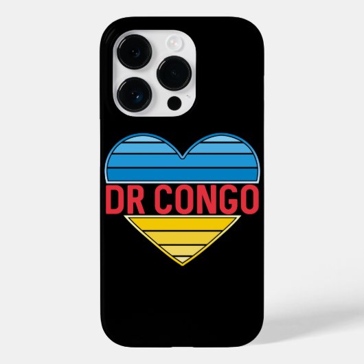 Ik hou van DR Congo, Congo-Kinshasa hart Case-Mate iPhone Case (Achterkant)
