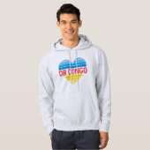 Ik hou van DR Congo, Congo-Kinshasa hart Hoodie (Voorkant volledig)