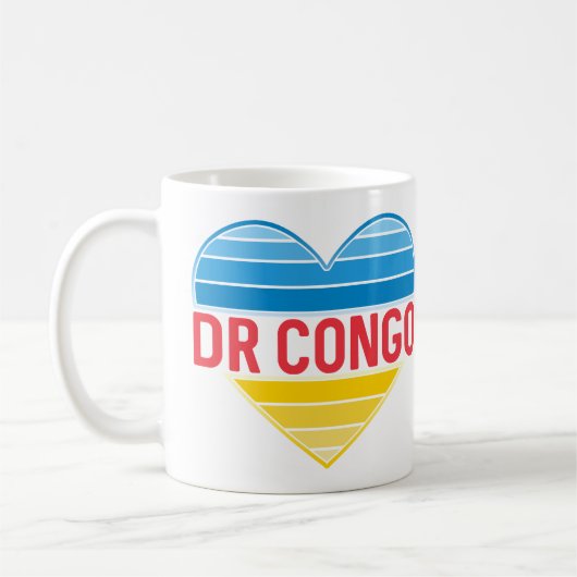 Ik hou van DR Congo, Congo-Kinshasa hart Koffiemok (Links)
