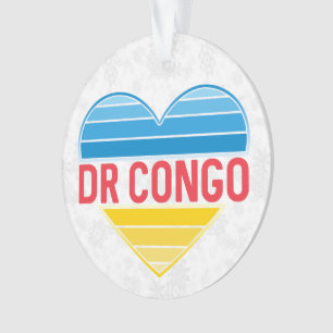 Ik hou van DR Congo, Congo-Kinshasa hart Ornament