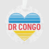 Ik hou van DR Congo, Congo-Kinshasa hart Ornament (voorkant)
