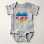 Ik hou van DR Congo, Congo-Kinshasa hart Romper (Voorkant)