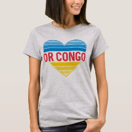 Ik hou van DR Congo, Congo-Kinshasa hart T-shirt