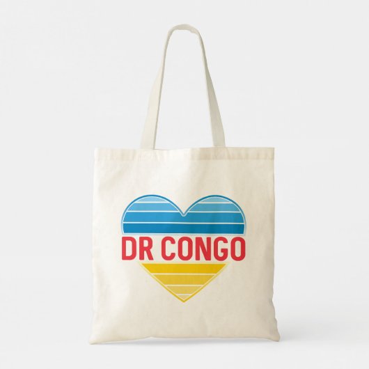Ik hou van DR Congo, Congo-Kinshasa hart Tote Bag (Achterkant)