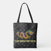 Ik hou van Dragon Boat Racing Tote Bag (Achterkant)