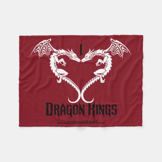 Ik hou van Dragon Kings deken (Voorkant (Horizontaal))