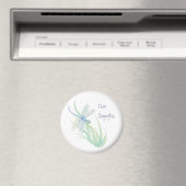 Ik hou van Dragonflies in Blue en Green Magneet (Insitu (Vaatwasser))