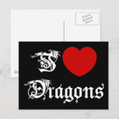 Ik hou van Dragons Briefkaart (Voorkant / Achterkant)