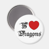 Ik hou van Dragons Magneet (Voorkant / Achterkant)