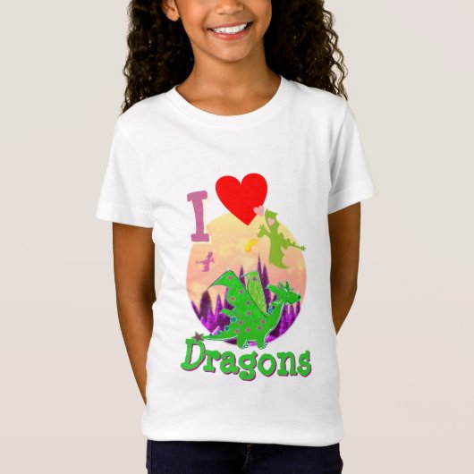 Ik hou van Dragons T-shirt (Voorkant)
