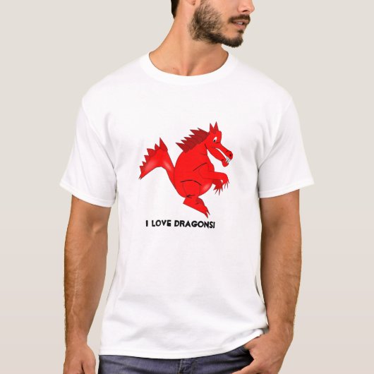 Ik hou van Dragons T-shirt (Voorkant)