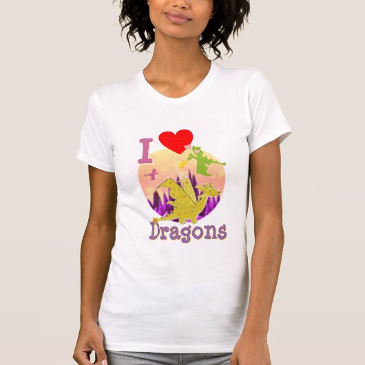Ik hou van Dragons T-shirt (Voorkant)