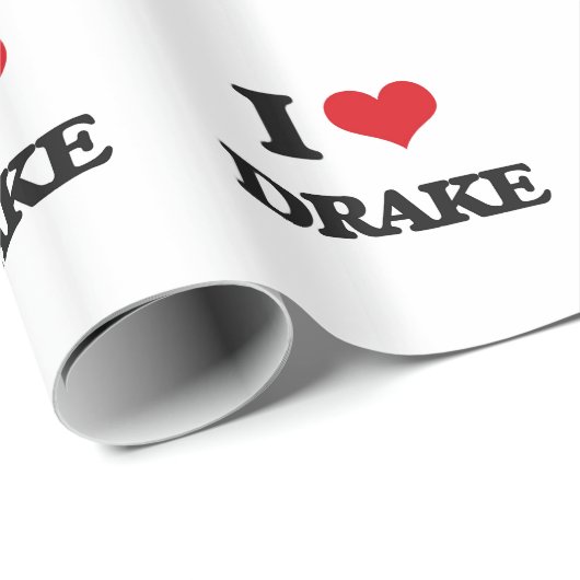 Ik hou van Drake Cadeaupapier (Rol Hoek)