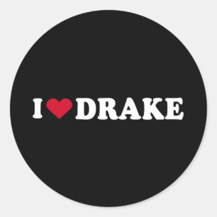 IK HOU VAN DRAKE RONDE STICKER