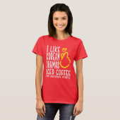 IK HOU VAN DRAMA EN KOFFIE - K Drama Funnytee T-shirt (Voorkant volledig)