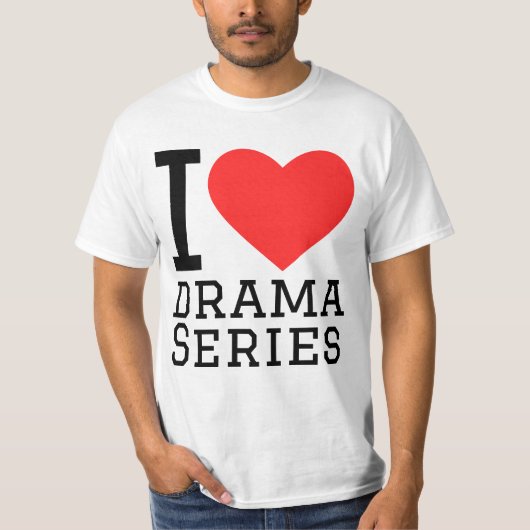 Ik hou van dramaseries t-shirt (Voorkant)