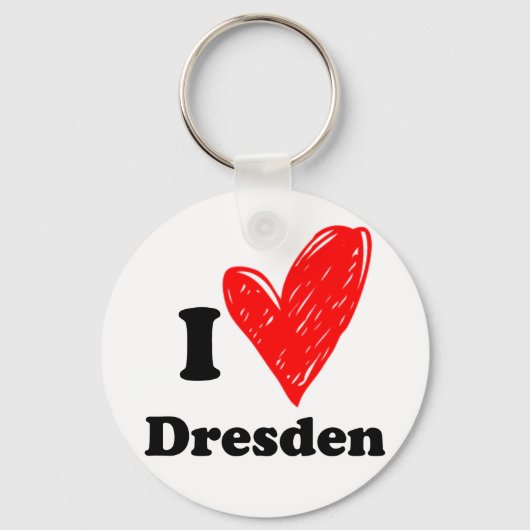 Ik hou van Dresden Sleutelhanger (Voorkant)