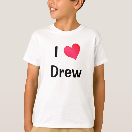 Ik hou van Drew T-shirt (Voorkant)