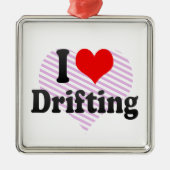 Ik hou van Drifting Metalen Ornament (Voorkant)