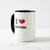 Ik hou van Drones Mok (Voorkant links)