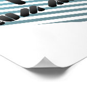 Ik hou van drum en tas poster (Hoek)