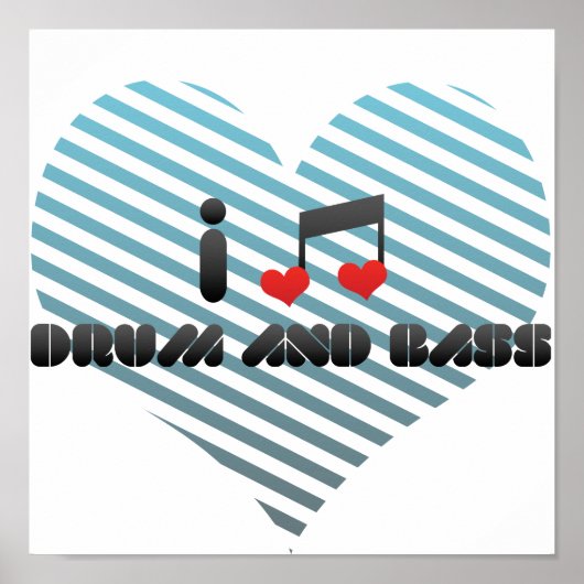 Ik hou van drum en tas poster (Voorkant)
