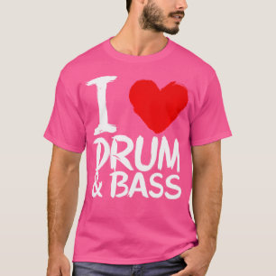 Ik hou van drum en tas t-shirt