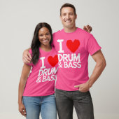 Ik hou van drum en tas t-shirt (Unisex)