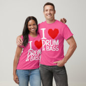 Ik hou van drum en tas t-shirt (Unisex)
