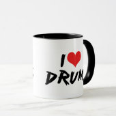 Ik hou van drums mok (Voorkant rechts)