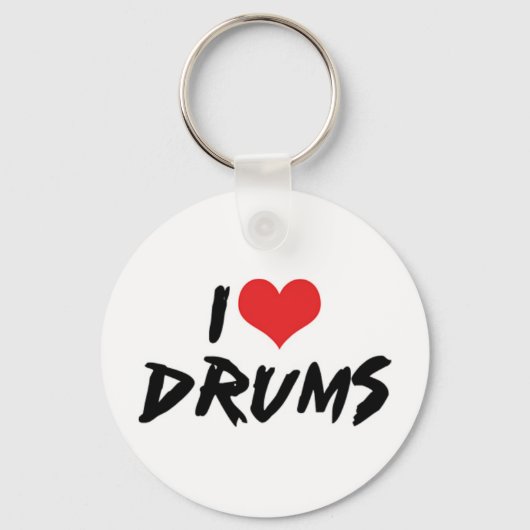 Ik Hou Van Drums Sleutelhanger (Voorkant)