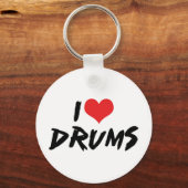 Ik Hou Van Drums Sleutelhanger (Voorkant)