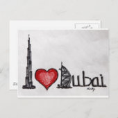 Ik hou van Dubai Briefkaart (Voorkant / Achterkant)