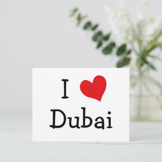 Ik hou van Dubai Briefkaart (Staand voorkant)