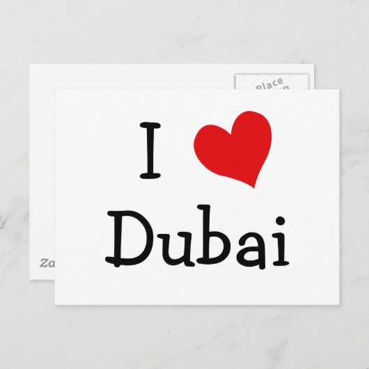 Ik hou van Dubai Briefkaart (Voorkant / Achterkant)