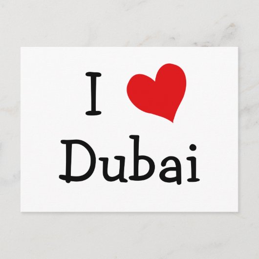 Ik hou van Dubai Briefkaart (Voorkant)