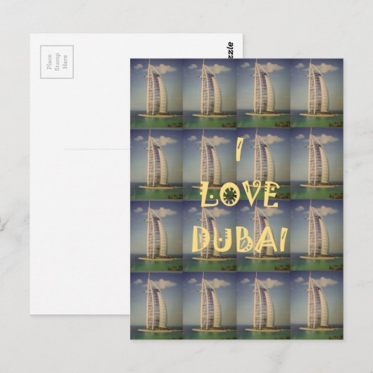 Ik hou van Dubai Briefkaart (Voorkant / Achterkant)