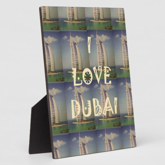 Ik hou van Dubai Fotoplaat (Zijkant)