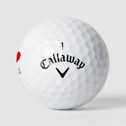 Ik hou van Dubai HEART Golfballen (Logo)