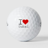 Ik hou van Dubai HEART Golfballen (Voorkant)