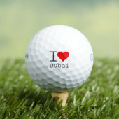 Ik hou van Dubai HEART Golfballen (Insitu Shirt)