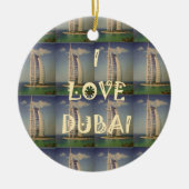 Ik hou van Dubai Keramisch Ornament (Voorkant)
