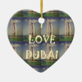 Ik hou van Dubai Keramisch Ornament (Voorkant)