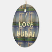 Ik hou van Dubai Keramisch Ornament (Links)
